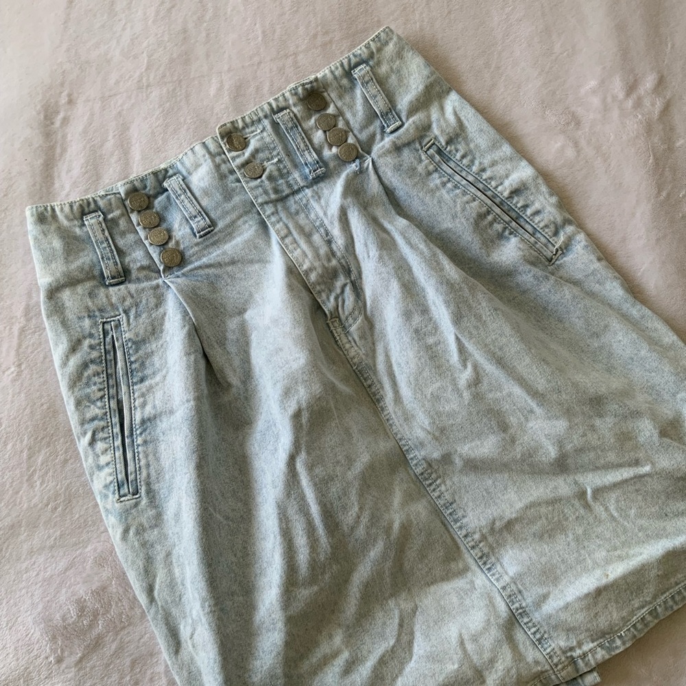 𝅺VINTAGE High Waisted Denim Skirt
